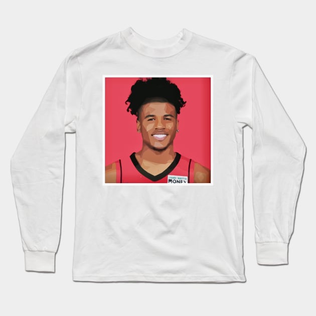 Jalen Green Long Sleeve T-Shirt by Playful Creatives